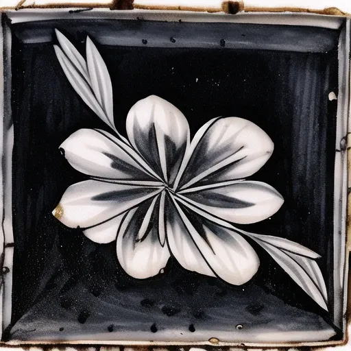 masterpiece, best quality,flower, <lora:baekjaaa:1.2>, monochrome, leaf, fruit, traditional media
