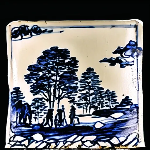 masterpiece, best quality, <lora:baekjaaa:1.2>, monochrome, traditional media, tree