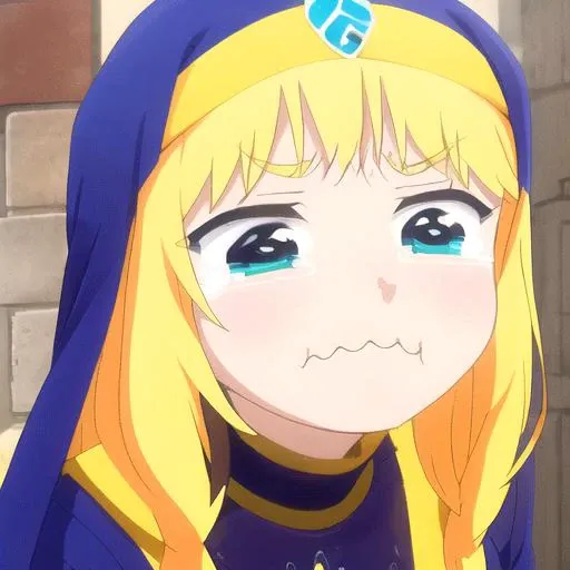 masterpiece, best quality,
1 girl, closed mouth, tears, wavy mouth, tearing up, pout, :i, meme, :t, parody, frown, v-shaped eyebrows, crying, sad, crying with eyes open, puffy cheeks <lora:merrytail_aqua_crying_meme_v02-05:0.7>
<lora:Cecily_v1.0:0.85>, cecily, dress, habit,