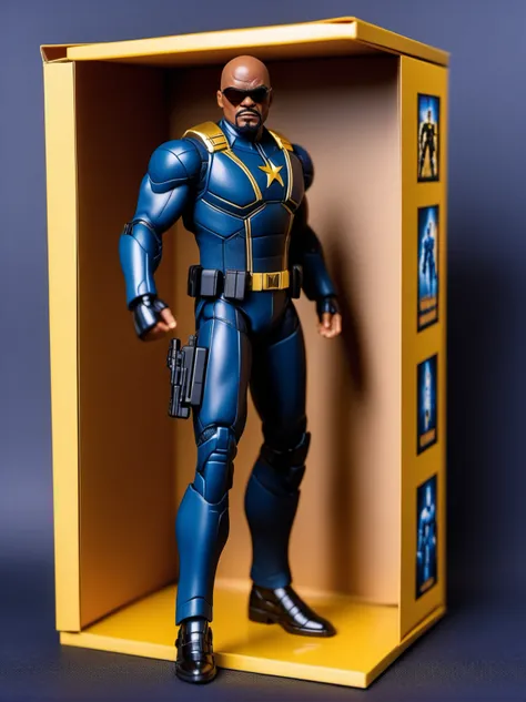 (8k, ultra quality, masterpiece:1.5), (Dutch angle:1.3), ActionFigureQuiron style,action figure box, solo, nick fury, focus, bodysuit, superhero,box,
action figure, toy, doll, character print, (best quality:1.15), (detailed:1.15), (realistic:1.2), (intricate:1.4), cover page, card, in a gift box, no humans, gift box, playset, in a box, full body, toy playset pack, in a gift box, premium playset toy box,
<lyco:SDXL1.0_quiron_ActionFigure_v4.1_lycoris:1.0>