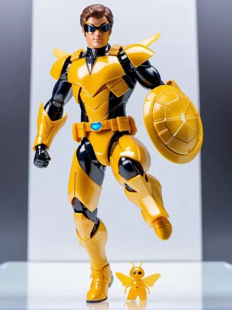 (8k, ultra quality, masterpiece:1.5), (Dutch angle:1.3), ActionFigureQuiron style,action figure box, solo, 1boy, white background, male focus, belt, bodysuit, mask, bug, superhero,<lyco:SDXL1.0_quiron_ActionFigure_v4.1_lycoris:1.0>