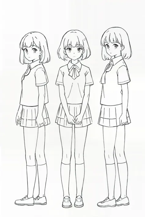(best quality, masterpiece, RAW photo,ultra-detailed:1.2), <lyco:GoodHands-beta2:1.0>,3girls, looking at viewer, school uniform,
<lyco:YH_xtmx2.0:1.0>monochrome,simple background, random pose, random action,