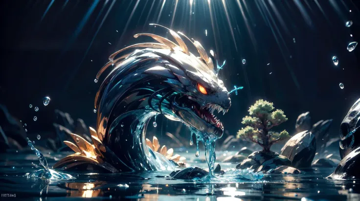 (masterpiece, best quality, fullscreen), [(full body:0.2)::0.3] (photo of a small out of water Mycelium water [magical being:creature:0.2]:1.4), (Gothic Revival Serpentine body with Crustacean head and with two Webbed Appendages:1.1), ([scaled|water|liquid] holo skin:1.5), (Bioluminescent:1.2), (Turbulence water flow:1.3), (floating Ocean Currents background:1.1), (casting Hydrokinesis magic spell:0.9), (Champagne Daylight lighting:1.2), <lora:EFFECT water_concept-10:0.3> fullwater,, <lora:MONSTER Creature:0.4> creature, , <lora:LIGHT epi_noiseoffset2:0.5>, <lora:QUALITY kkw-better-v1.0a:0.4>, <lora:QUALITY add_detail:0.8>, (Full body Shot, Shallow Focus Shot, Low Angle Shot:[1.2:0.5:0.1]), heavily detailed, (asymmetric composition:1.3), (sharp focus), <lora:EFFECT Magic card fakemtg_label:0> fakemtg, extremely detailed and beautiful face, VIDEO GAME PLAYSTATION 3D