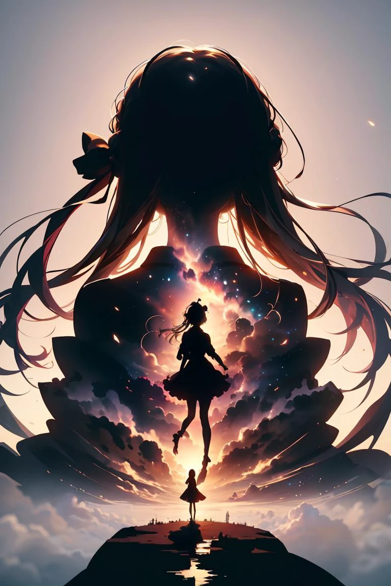 (masterpiece, best quality), 1girl, <lora:silhouette:0.8> silhouette
