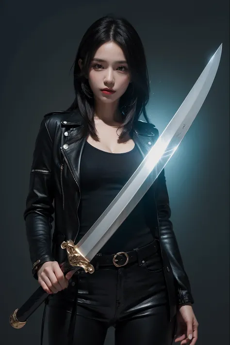 ((masterpiece, best quality)),a girl holding a sword,in the style of dark azure and light azure,mixes realistic and fantastical elements,vibrant manga,uhd image,glassy translucence,vibrant illustrations,<lora:Xian-T手部修复lora（不用controlnet也不坏手了）_v1.1:1>,
