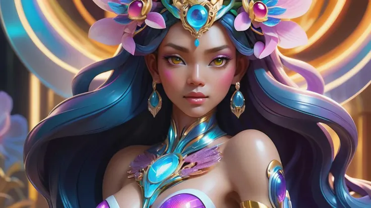 jelly girl in jelly land, (jelly body:1), colorful, cyborg, superb texture, hyper realistic, super rim light, insanely detailed, digital painting, speed painting, goddess of flower, Exquisite lines and patterns, goddess of chip circuit, glow, glittering, aura, translucent, goddess of elegance,goddess of beauty,goddess of grace, goddess of
aesthetics, goddess of exquisite,goddess of sublime,goddess of magnificence,goddess of splendor,goddess of grandeur,goddess of allure, goddess of diamon, goddess of jewelry, cinematic lighting, (goddess of dragon)