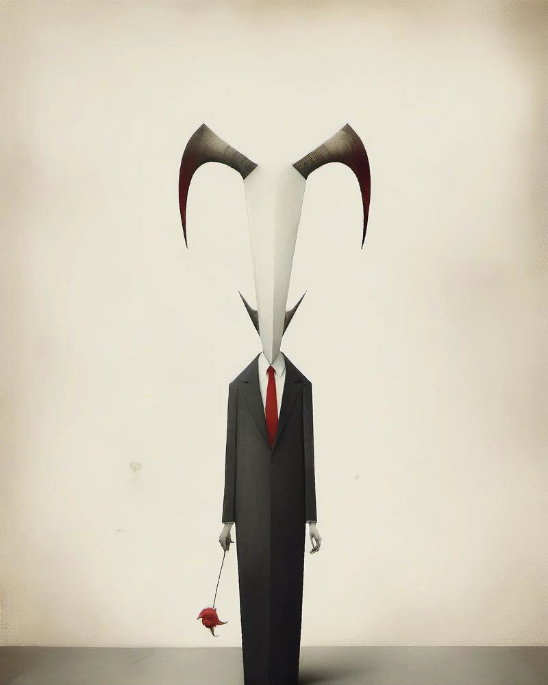 flower, Satan, horn, boss <lora:Fstyle_CG:1> <lora:Gabriel Pacheco Style:0.8> Gabriel Pacheco Style page <lora:SDXL_White_Sa_May:0.4> white <lora:F-Style:0.2>