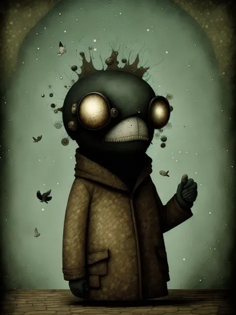 <lora:GabrielPacheco:1>several leaders are wayfinding in complexity and disruption, confusion, entanglment, in the style of Gabriel Pacheco