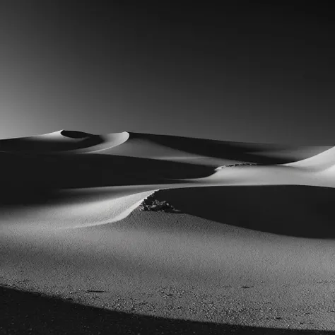 masterpiece,best quality,ultra high res, 8k uhd, dslr, high quality,(photorealistic:1.4), cinematic lighting, HDR, ilustration,a light shone on the desert,there are many rolling stones in the desert,low key ,black greyscale, night,
,motion design,C4D,rendering,light and shadow