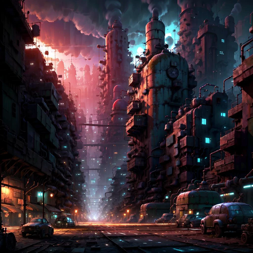 <lora:DieselPunkAI:.9> DieselPunkAI city