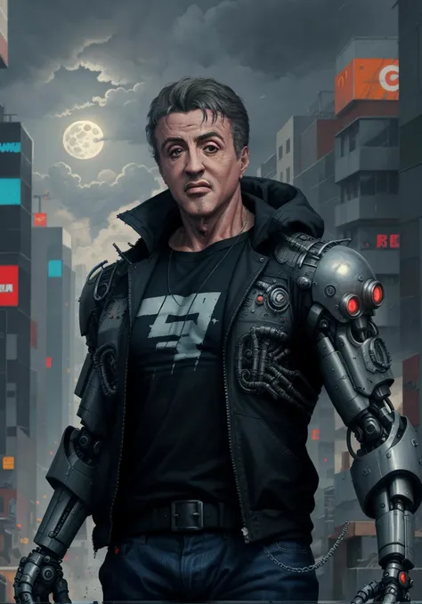 <lora:SylvesterStallone_SD1.5_V1:0.8> sylvesterstallone 80s Sylvester Stallone (cyberpunk:1.2, cybernetic augmentations, cyberpunk city), <lora:detail_slider_v4:0.8>, (full moon, (masterpiece:1.2), highest quality:1.1), INDOORS, masterpiece, trending on artstation, white clouds, makoto shinkai