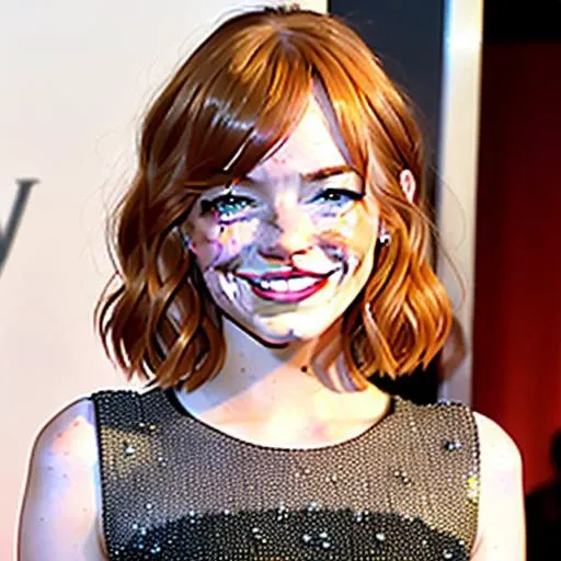 <lora:EmmaStone:0.5>, emma stone smiling