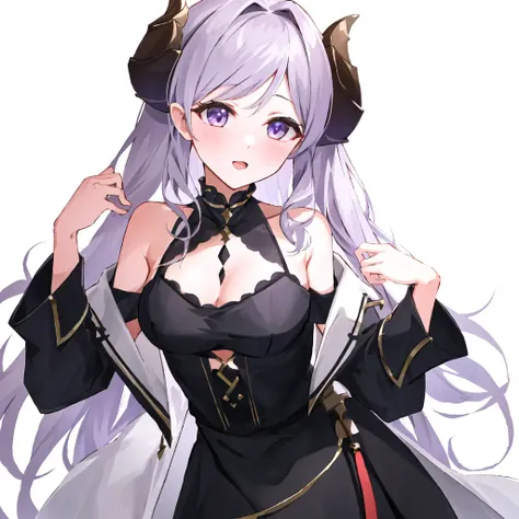 saionji mary,solo,1girl,<lora:saionji mary:0.7>,devil horns,tits