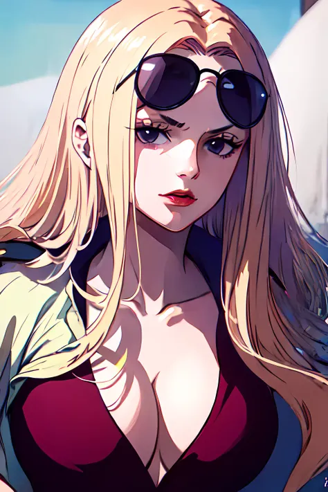 Hina, <lora:Hina_V2-000004:0.7>, (serafuku:1.3), medium breast, sunglasses on head,, (masterpiece:1.2), highres, best quality, 8k,