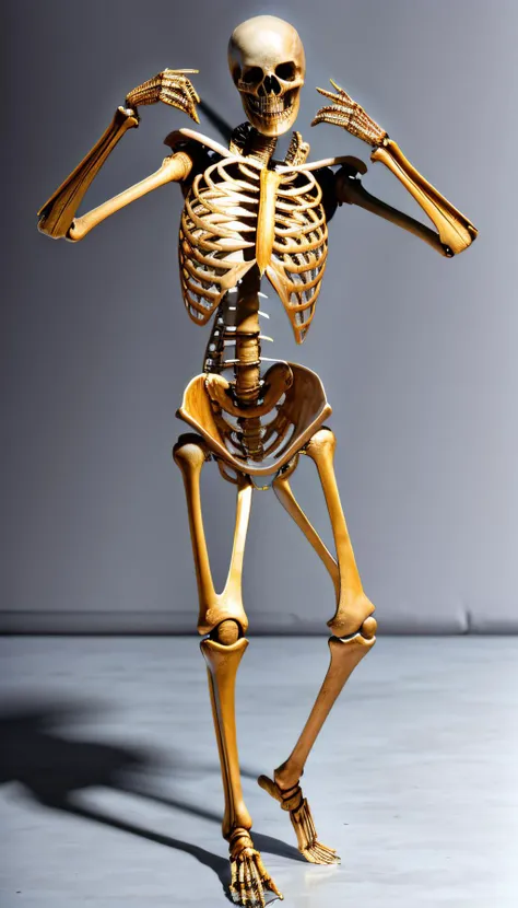 in the bedrrom (Realistic:1.5) woman skeleton standing, attacking with a sword <lora:EdobSkeletonFemale_v1.0:1>