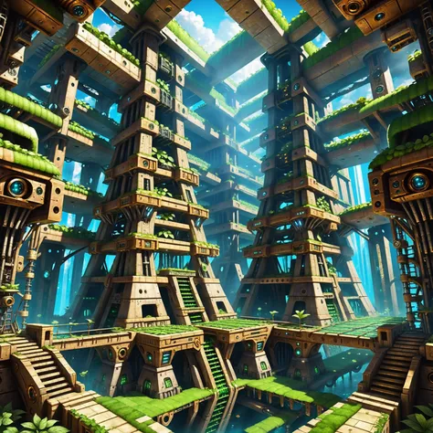 steampunk, fantasy, hydroponic farm in a utopian,abandoned scifi subterranean megastructure at the end of the universe, masterpiece<lora:EnvyBetterHiresFixXL01:0:hr=1><lora:EnvyAztecArchitectureXL01:1>