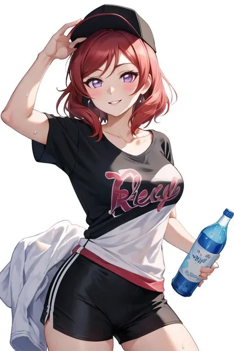 score_9, score_8_up, score_7_up, score_6_up,floox style,surtr, arknights, red hair,big breasts,,collarbone, jacket,purple jacket, purple track suit, sportswear, standing, steam, steaming body, sweat,, track jacket, track pants, track suit, outdoors, pours water on face, water bottle, solo, purple eyes, facial, head up, spilling, 