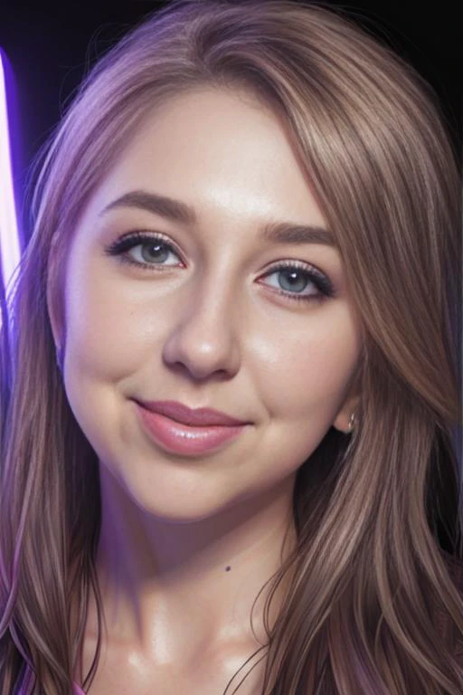 closeup portrait photo of h31d1g4r for fantasy magazine, bright led lighting