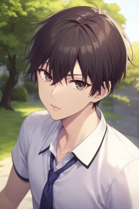 masterpiece, best quality, high quality, 1boy, solo, male focus, looking at viewer, upper body, <lora:manabe_kakeru:0.70>, manabe_kakeru