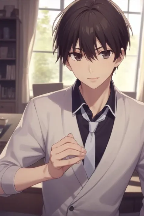 masterpiece, best quality, high quality, 1boy, solo, male focus, looking at viewer, upper body, <lora:manabe_kakeru:0.70>, manabe_kakeru