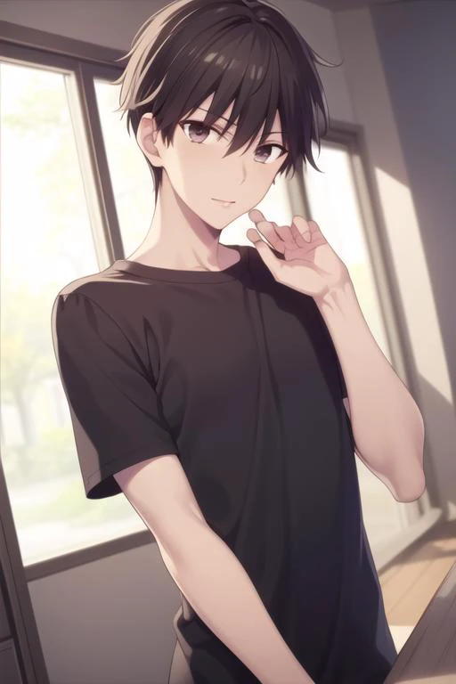 masterpiece, best quality, high quality, 1boy, solo, male focus, looking at viewer, upper body, <lora:manabe_kakeru:0.70>, manabe_kakeru