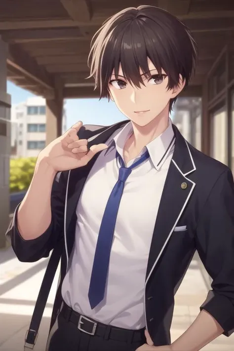 masterpiece, best quality, high quality, 1boy, solo, male focus, looking at viewer, upper body, <lora:manabe_kakeru:0.70>, manabe_kakeru