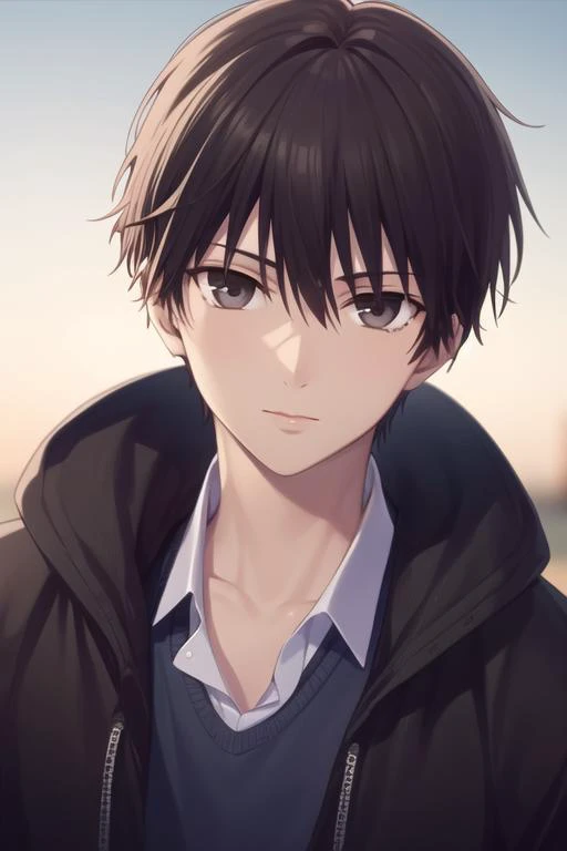 masterpiece, best quality, high quality, 1boy, solo, male focus, looking at viewer, upper body, <lora:manabe_kakeru:0.70>, manabe_kakeru