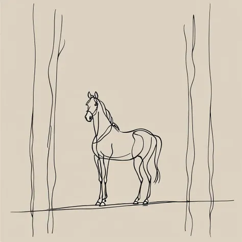 impactful paint of An horse in a forest <lora:The_Line:0.8>, highly detailed, 8k, sharp, professional, clear, high contrast, high saturated, , vivid deep blacks, crystal clear