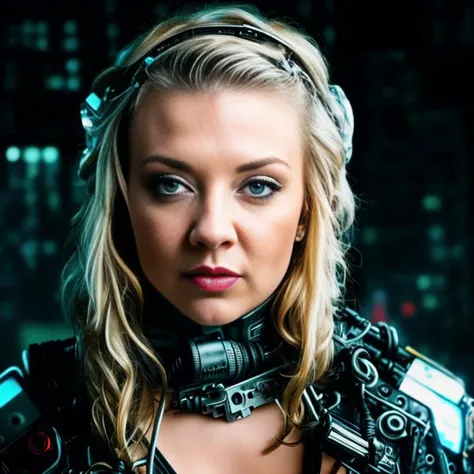 NE_nataliedormer, ((realistic:1.3), blonde hair, breasts out, ahegao, blush, sweat, pussy, pussy juice, tongue out, (brown eyes), (blonde hair:0.3), (twintails:0.4), ((Cyborg, wires, Robot body, technology, cyberpunk)), ear piercings, septum piercing, tilted head, RAW photo, a close up portrait photo of 30 y.o woman in wastelander clothes, white hair, short haircut, pale skin, slim body, background is city ruins, (high detailed skin:1.2), 8k uhd, dslr, soft lighting, high quality, film grain, Fujifilm XT3