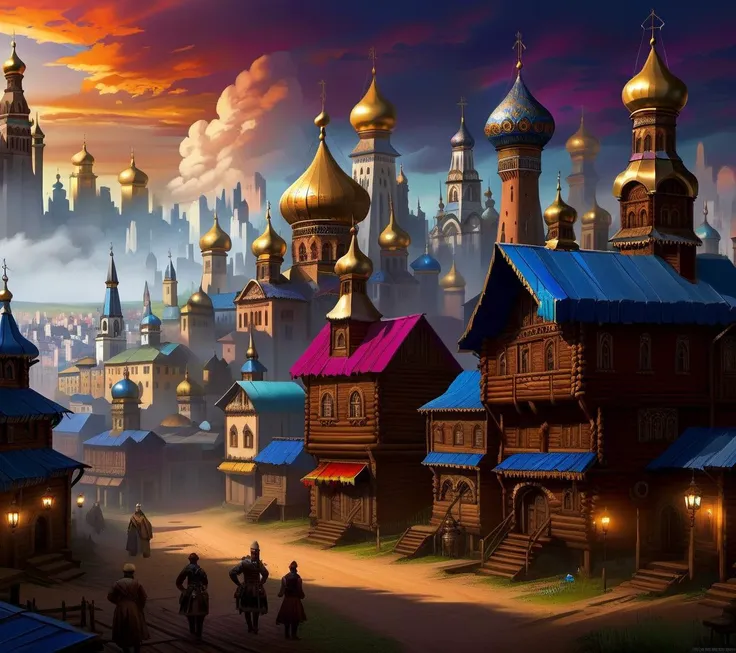 <lora:CulturePunkAI_2:.9>KazakPunkAI city Highly detailed, amazing, Impressive lighting, vibrant colors, Ultra Realistic, High quality, Highly detailed, trending on artstation