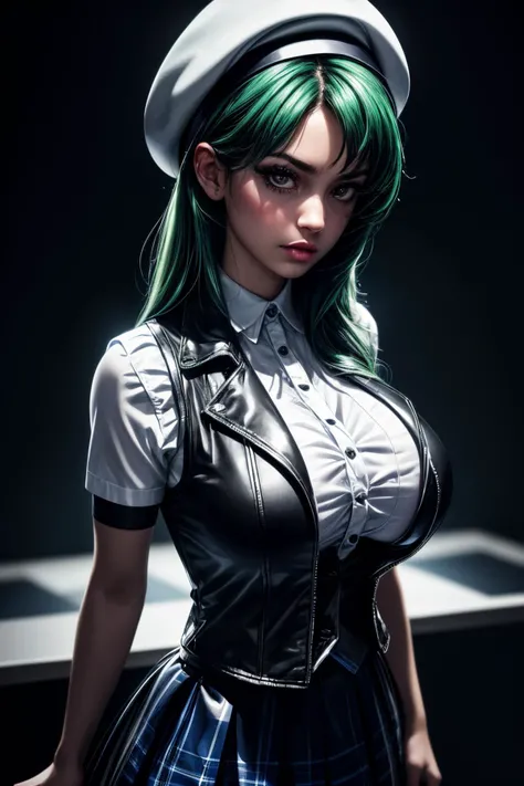 (ultra realistic,32k,RAW photo:1.1),(high detailed skin:1.1), 8k uhd, dslr, high quality, film grain, (makeup, mascara:1.2), lips,(thick\lips\)
(shiny glossy translucent clothing:1.1),1women, <lora:LoRA_LeeSiYoung:0.7> LeeSiYoung, yellow eyes, green hair, shirt, white shirt, blush, bangs, skirt, long sleeves, black skirt, long hair, cleavage, collared shirt, mole, collarbone, mole on breast, frills, hair between eyes, huge breast, <lora:add_detail:0.76>,
Dancing with arms in the air,
(busty:1.1) , (chubby:0.1),(Ecru dynamic lighting exposure:1.3),<lora:LowRA:0.4>, dark theme, in water, water splashes, water sprinkles, wet, splash, glowing lights background