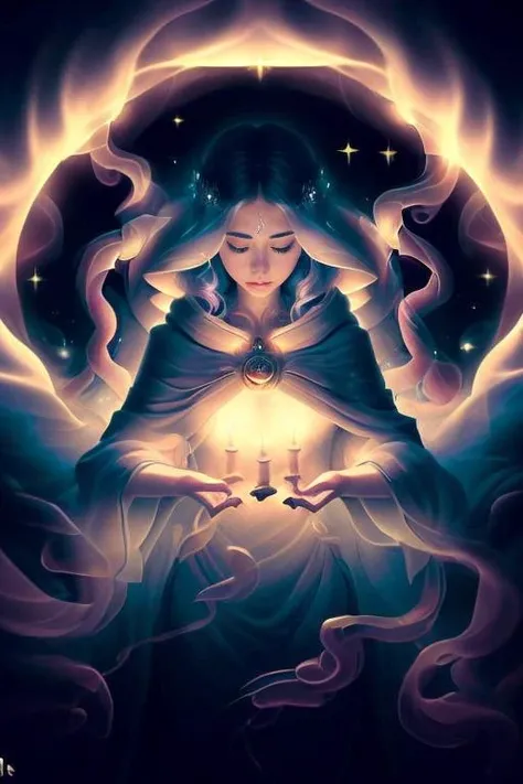 smokestyle <lora:smoke_model:1.0> (masterpiece), (best quality:1.4), absurdres, [:intricate details:0.2], 1girl, Flowing robes, intricate magical circles, glowing runes, shimmering aura, intense focus, arcane incantations, crackling energy, levitating artifacts, ethereal staff, flickering candles, swirling mist, sparkling motes, mystical crystals, glowing sigils, intricate hand movements, otherworldly chanting, mysterious symbols, powerful invocation, transcendent awareness,