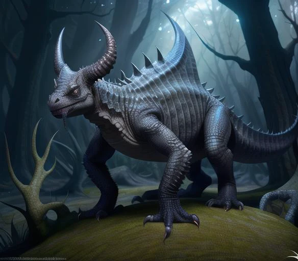 monster, horns, ((silavra art style)), teeth reptile, dragon halfbody, 3d render ultra detailed of a beautiful reptile,  intimidating, scary, grey black body, beautiful scales, 150 mm, beautiful studio soft light, rim light, vibrant detail painting, <lora:silavrav2:0.6>