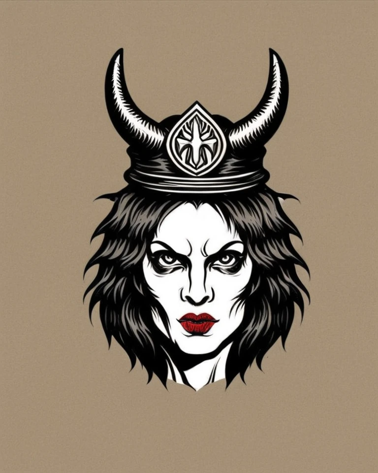 vintage t-shirt design, (writing saying "AI is here"), dark evil spider queen, fantasy, (t-shirt design:1.1), realistic vintage tee masterpiece by fabian perez