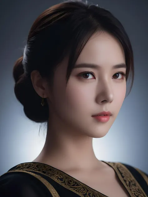 <lora:LoRA-mix-sdxl-v3:0.65>,cinematic photo {zls,xiyan,portrait,profile,black background,simple background,soft light,looking at viewer,shaded face,darkness,detailed skin texture,} . 35mm photograph,realistic,high quality,highres,professional,4k,highly detailed,professional,realistic photograph,fantasy, dreaming,