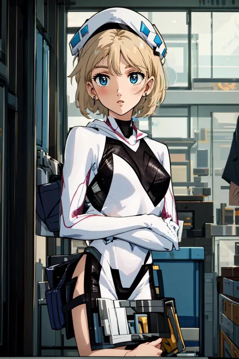 (masterpiece, best quality), intricate details,
1girl, <lora:gwen_1.5:0.8> gwen stacy, blonde hair , short hair, animification ,eyebrow piercing,spider-gwen suit , bodysuit , superhero
<lora:Drive-Thru Window Operator:0.8> Inside the drive-thru window, drive-thru window, headset, apron, cap, cap hat,