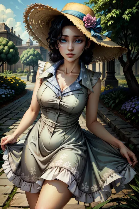 (masterpiece, best quality:1.3)
<lora:epi_noiseoffset2:1> <lora:add_detail:0.7> <lora:WolfSnowWhite:0.8>
WolfSnowWhite, 1girl, solo, Sundress, Wide-brimmed Hat, Garden, Afternoon, Floral, Serene