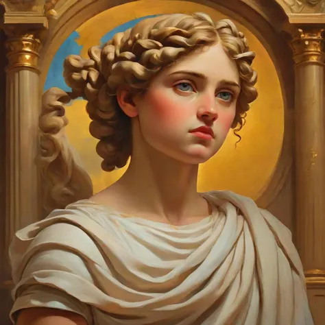 Classicism Art, ((oil painting)), ((masterpiece)), ((best quality)), ((ultra-detailed)), (illustration), ((impasto paintings)), highres, (beautiful detailed), saint(beautiful detailed faces), cinematic lighting, classicism,full body, inspired by Roman and Greek culture, clarity, harmonious, classicism art <lora:PAseer-SDXL-LCM+Turbo:1>