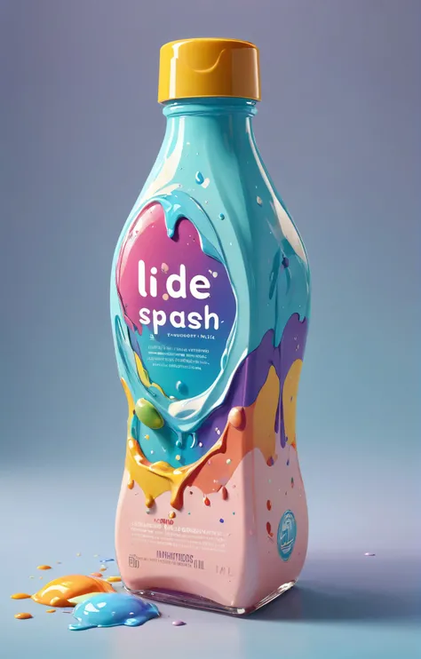 retail packaging style, liqidsplash, Low Poly aesthetics, pastel colors, stunning background. bathed in sunlight, a mesmerizing blend of light and shadow. masterpiece, absurdres, intricate details <lora:Liqidsplash:0.4>, vibrant, enticing, commercial, product-focused, eye-catching, professional, highly detailed