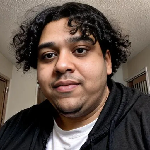 man, face, fat, curly hair, black hair, zoil, indian, punjabi, mumbai, light-skinned, pakistani, <lora:Zoil_V1.0:1>