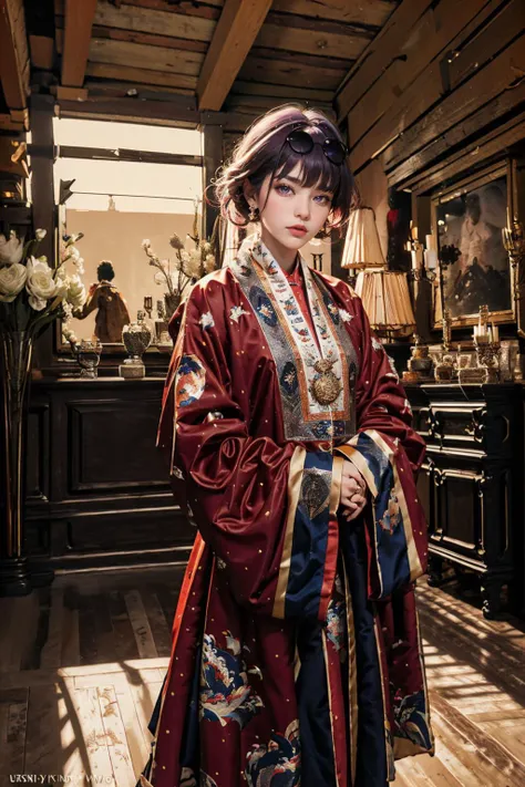realistic,( photo-realistic), ultra hires, (masterpiece, top quality, best quality, official art, beautiful and aesthetic, raw photo:1.4),(high detailed skin:1.2), ultra realistic, 32k,
BREAK
<lora:Vietnamese_village_communal_house_2:0.7>, Vietnam temple, dinhlang, (temple indoor:1.2), full body,
1girl, <lora:Kafka_v26:0.9>,kafka, purple eyes, purple hair, eyewear on head, sunglasses, narrow waist, dynamic pose, dynamic angle,
BREAK
<lora:Nhatbinh-000004:0.7>,
