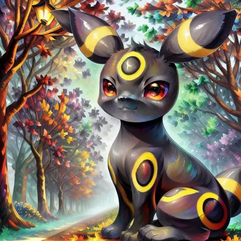 <lora:S1-Furry-Eeveeution:1.0>, Furry-Eeveeution, (by leonid afremov:1.6), by vincent van gogh, abstract, solo focus, (male:1.2), ((dark grey male feral umbreon)), [[dark grey umbreon ears]], big poofy umbreon tail, cute, (realistic anime eyes:1.4), outdoors at night, lonely road, autumn night, street lamps, gentle rain, bloom, (three toes:1.4), pink paw pads, (paw focus:1.2), feral legs, feral body, sitting,