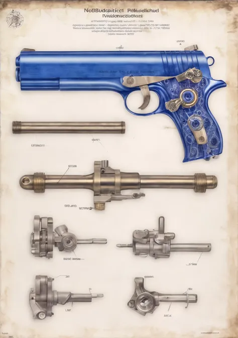 <lora:BoduMedical-06:0.25> bodumedical
medical diagram of a mechanical pneumatic complex jewel handgun mechanism, shiny metal, valves and springs, large main diagram, small callouts, notations, (extremely detailed), vibrant colors,
<lora:add_detail:1>