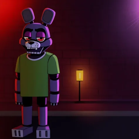 <lora:robozayats-50:0.4>
robozayats, solo, green shirt, ears, fnaf, animatronic,