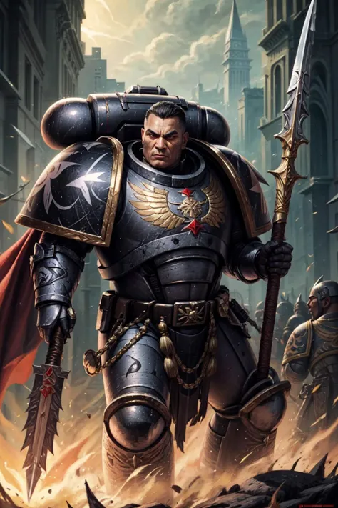 arafed image of a man in a space suit with a gun, art portrait of a space marine, portrait of space marine, warhammer 4 0 k artwork, space marine, donald trump is a space marine, warhammer 40000 space marine, warhammer 4k, wh 4 0 k art, space marines, portrait of emperor of mankind