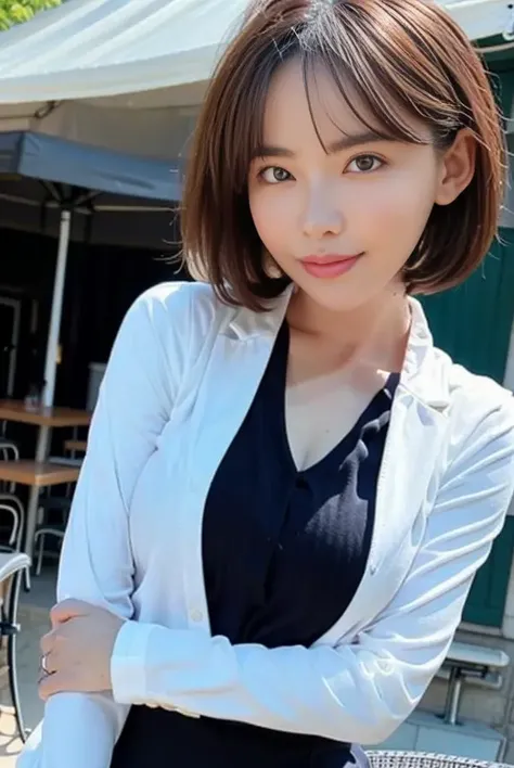 (RAW photo, best quality, masterpiece:1.2), (realistic, photo-realistic:1.37),1girl,light smile,(school uniform:1.2),(large breasts:1.2), (outdoor:1.5),(highly detailed:1.2),(detailed background:1.2),(shiny skin:1.2), (skin dentation:1.3),(plump:1.2),(perfect body:1.35), (professional lighting, bokeh), (blouse:1.3), (portait:0.8), gorgeous, bloom, floating hair,(light particles, lens flare, glowing particles:0.6), (dynamic pose:1.3), specular lighting, soft lighting, head tilt, sunlight, looking at viewer, (small head:1.4), <lora:fukada2:1>