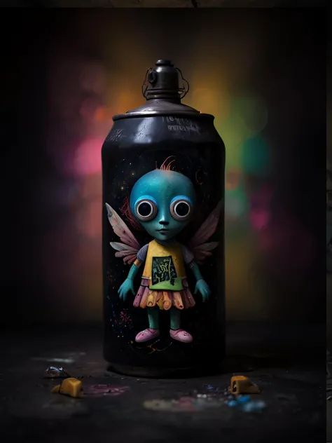 breathtaking Locked Galaxy in a can
night a colorful creature covered in light (holding a graffiti can in hand:1.3) in an abandoned room with intricate artistic walls by (Nicola Samori, Anthon Corbijn, android jones), angel-core aesthetics, uhd, hdr, sharp focus, dramatic light, subsurface scattering, highly detailed, photorealistic, intricate artistic glowing background . award-winning, professional, highly detailed