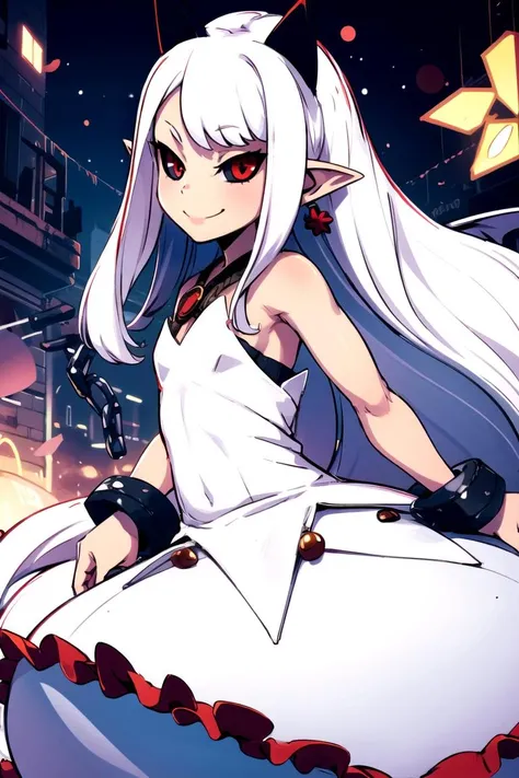 Naked White Hair Anime Red Eyes Big