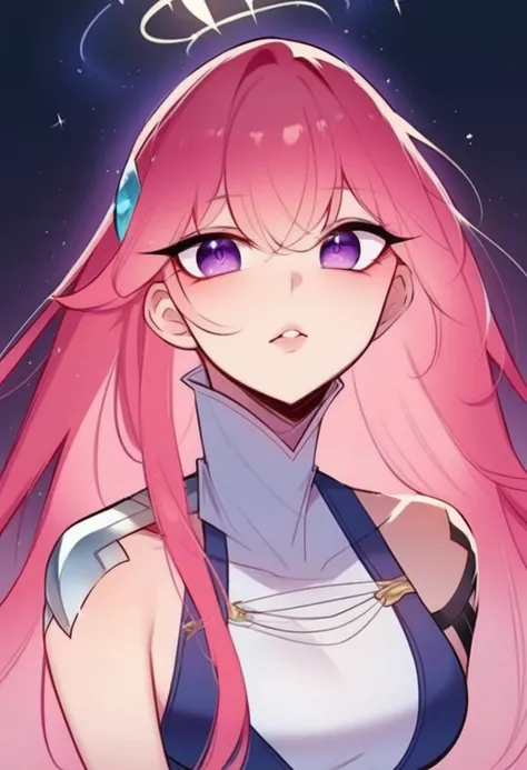 <lora:Juder_for_Pony:1.25> juder_style, 1girl, solo, at a dungeon having an adventure, score_9, score_8_up, score_7_up, score_6_up, score_5_up, score_4_up, hd, (ultra hd quality details), 8K, 2d illustration, 1girl, A-line haircut, small saggy boobs, Slim body, purple eyes, Pastel pink hair, magic knight, Looking over the shoulder pose