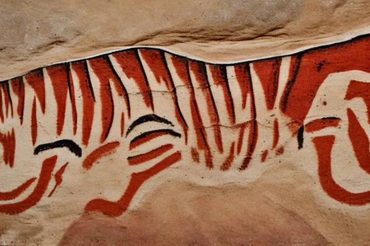 paleolithic (sabre tooth tiger:1.1) cave painting, primitivism, (ochre pigments and red pigments:0.7)
Steps: 25, Sampler: Euler a, CFG scale: 12, Seed: 606264763, Size: 768x512, Model hash: 0b73490683, Model: paleolithicArt10_paleoartV10, CFG Rescale φ: 0, SAG Guidance Scale: 0.75, SAG Mask Threshold: 1, Dynamic thresholding enabled: True, Mimic scale: 7, Threshold percentile: 99.6, Mimic mode: Half Cosine Up, Mimic scale minimum: 5, CFG mode: Half Cosine Up, CFG scale minimum: 5, Discard penultimate sigma: True, Version: v1.3.2-241-g59419bd6